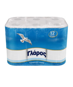 Χαρτί υγείας σε ρολό Γλάρος δίφυλλο 115gr 4x12τεμ