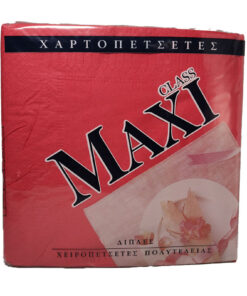 Χαρτοπετσέτα 38x38 κόκκινη πολυτελείας 1120τεμ