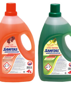 Sanitas Υγρό πιάτων λεμόνι/ξύδι 4t