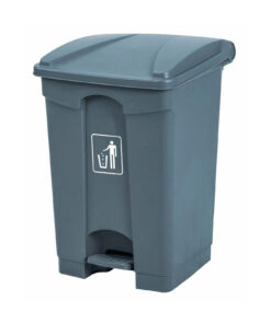 Κάδος απορριμμάτων γκρι με πετάλ 90lt