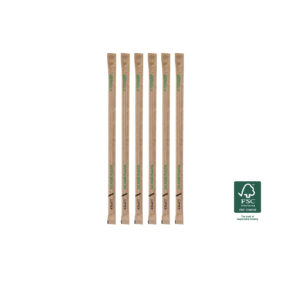 Καλαμάκι χάρτινο σπαστό 6x210 500τεμ