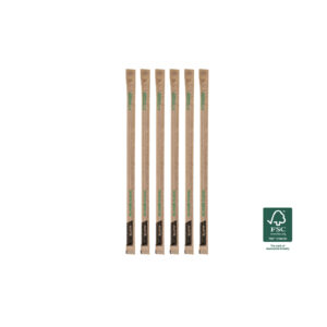 Καλαμάκι χάρτινο σπαστό ντυμένο 6x210 500τεμ