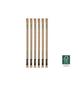 Καλαμάκι χάρτινο ίσιο  4.2x190 500τεμ