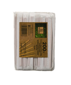 Ξύλινος αναδευτήρας καφέ ντυμένος 14cm 200τεμ