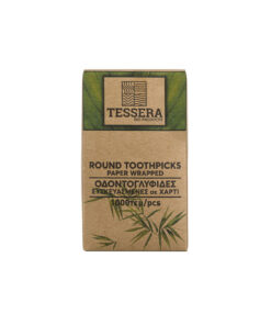 Οδοντογλυφίδες ντυμένες με χαρτί BIO GREEN 1000τεμ