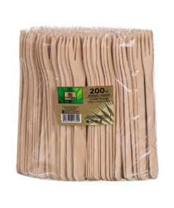 Ξύλινο πιρούνι τρίαινα 17cm 200τεμ